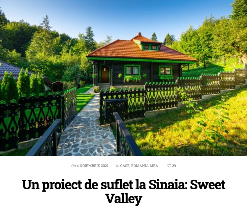 Proiect Sinaia Swee Valley - design rural